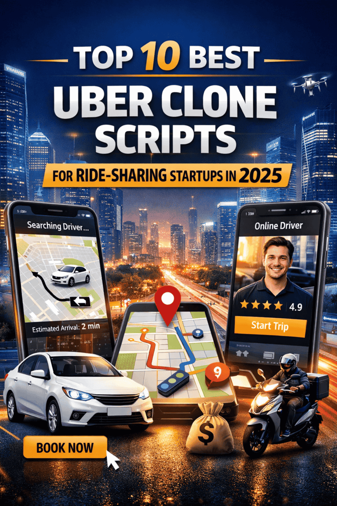 Top 10 Best Uber Clone Scripts for Ride-Sharing Startups in 2025 - JI ...
