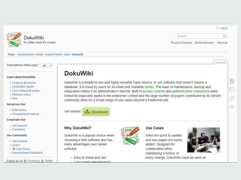DokuWiki - Wiki software Thumbnail