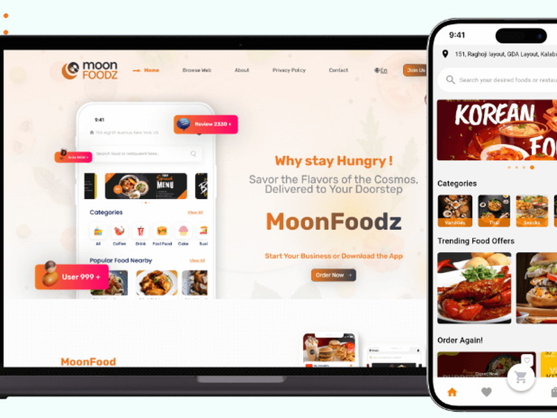 MoonFoods – Food Delivery & Ordering Script