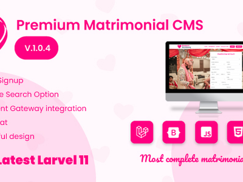 Matrimonial script for all Religion - Fully Loaded PHP Matrimonial Script Thumbnail