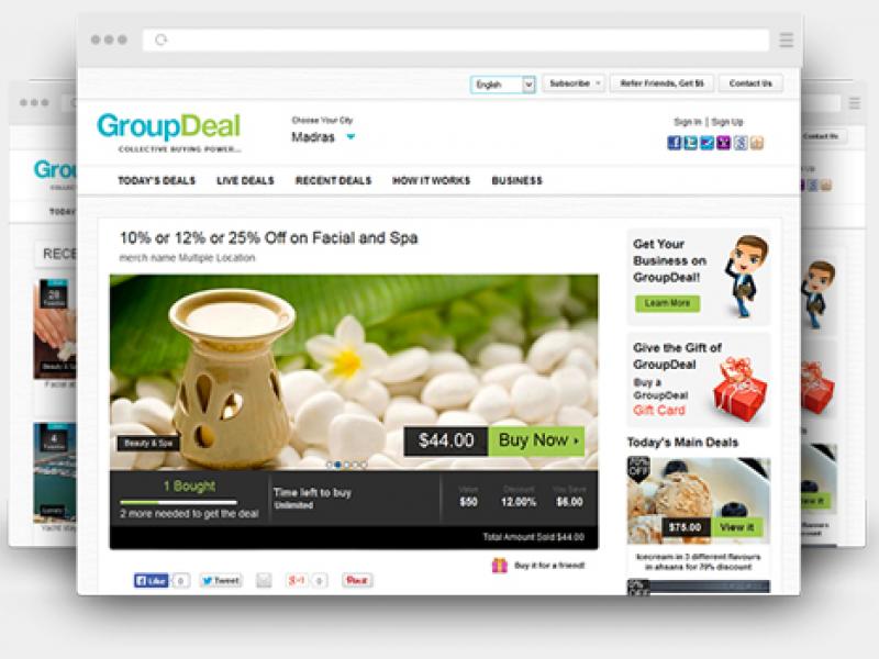 Groupon clone script - Groupdeal - Dailydeal software Thumbnail