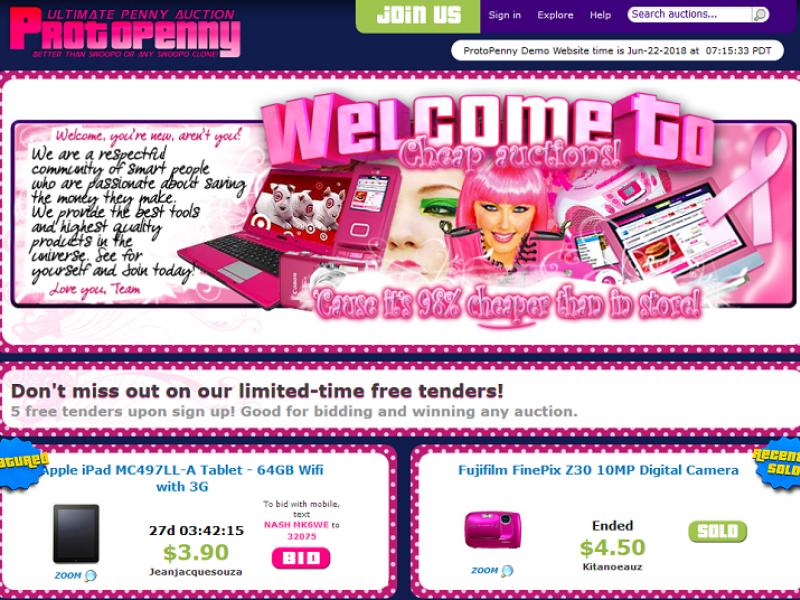 PHP Protopenny Auction Script Thumbnail